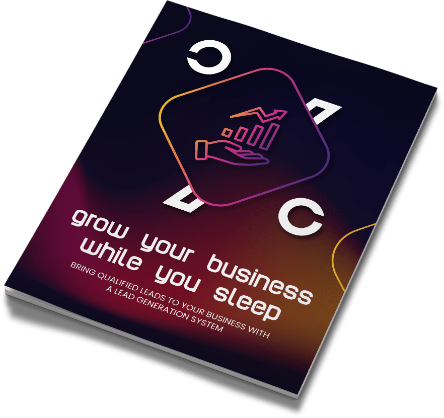 Cover mockup of "Grow Your Business While You Sleep"