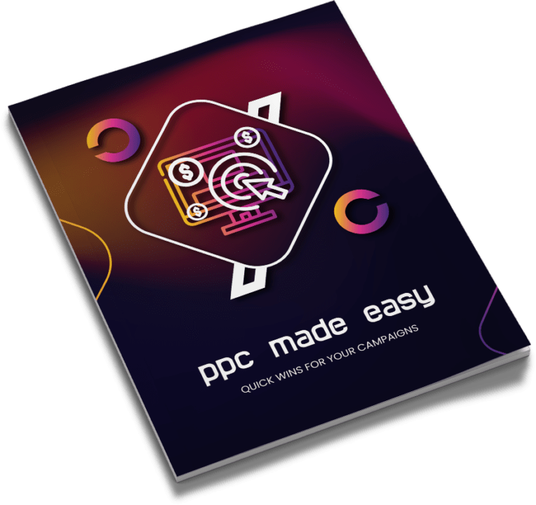 Cover mockup of "PPC Made Easy"
