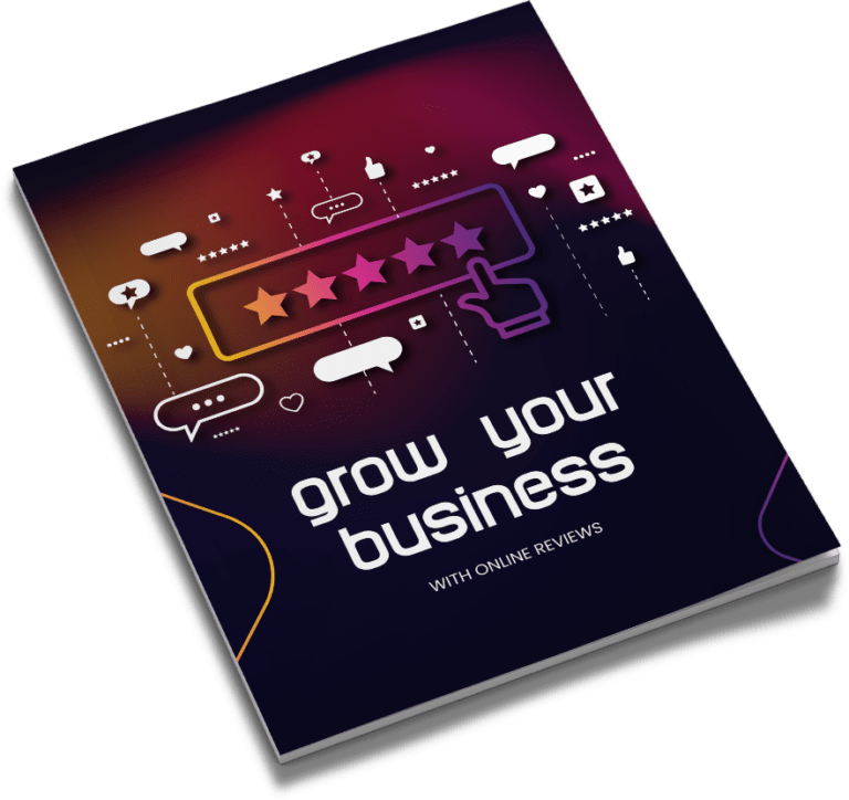 Cover mockup of "Grow Your Business Online With Online Reviews"