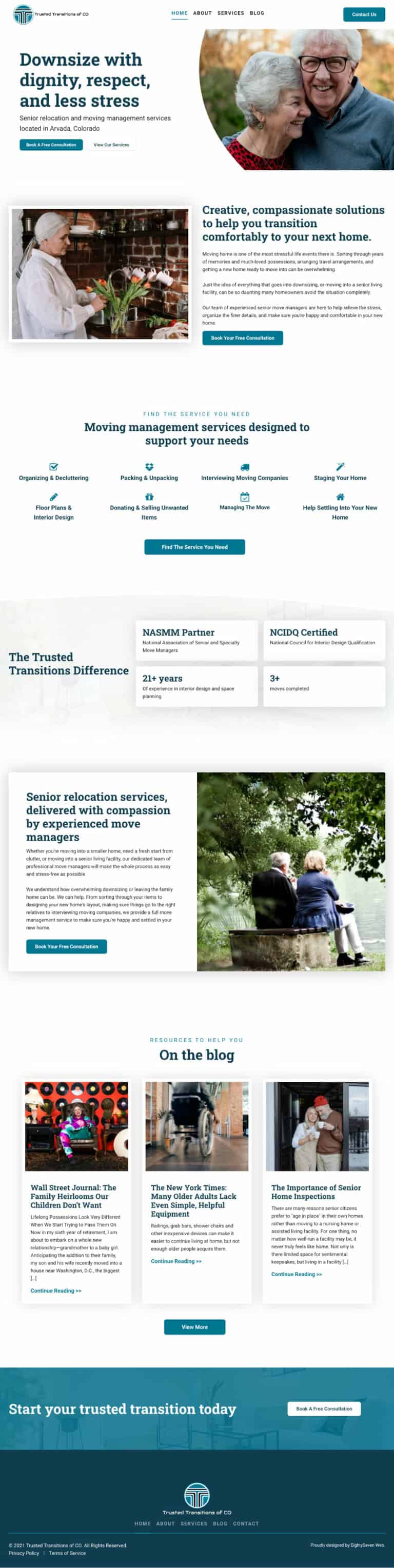 Screenshot of Trusted Transitions of CO website.